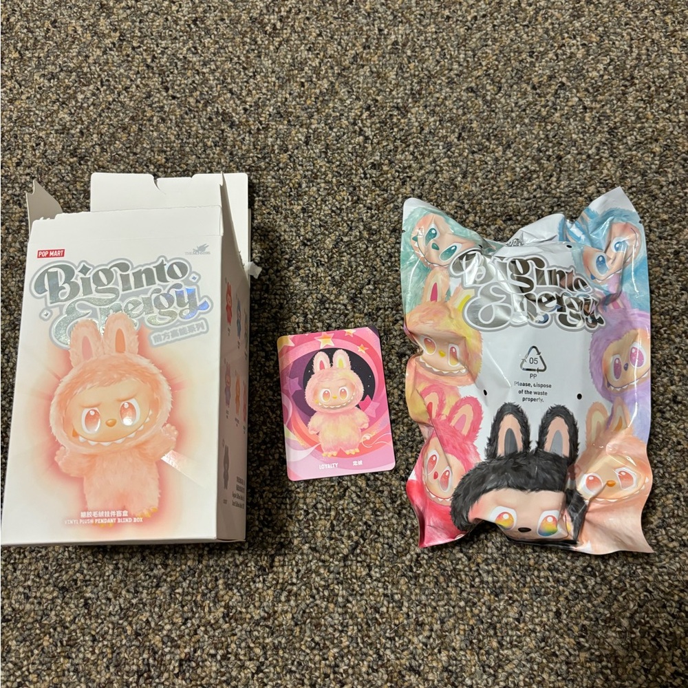 Authentic Popmart Labubu Big into Energy Loyalty